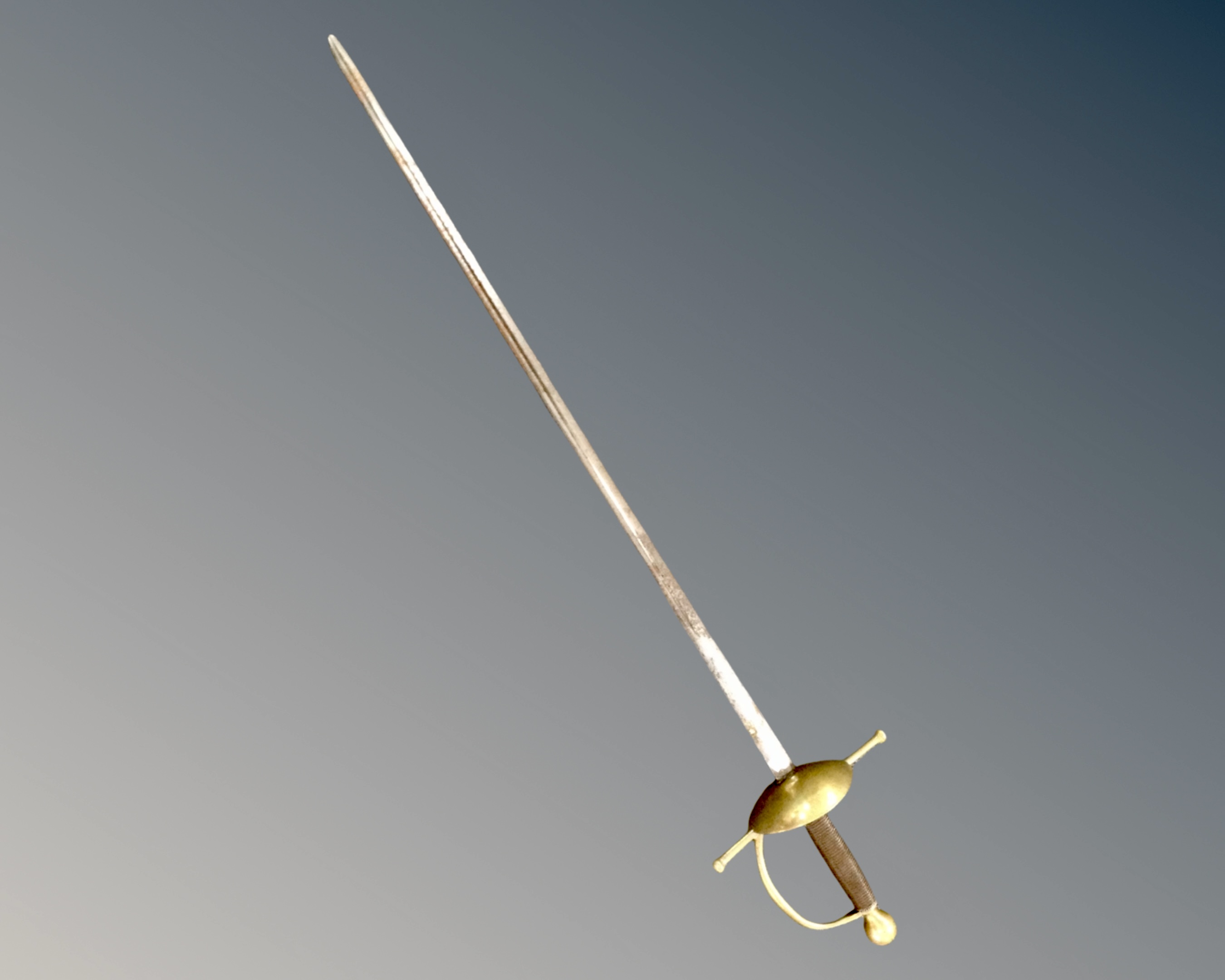 A 19th century brass handled sword