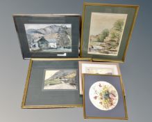 Mary Mitchell : Borrowdale, watercolour, in gilt frame and mount,
