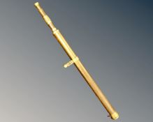 A brass telescope (length 98cm)