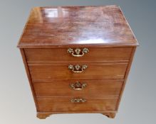 A mahogany commode chest (width 63cm)