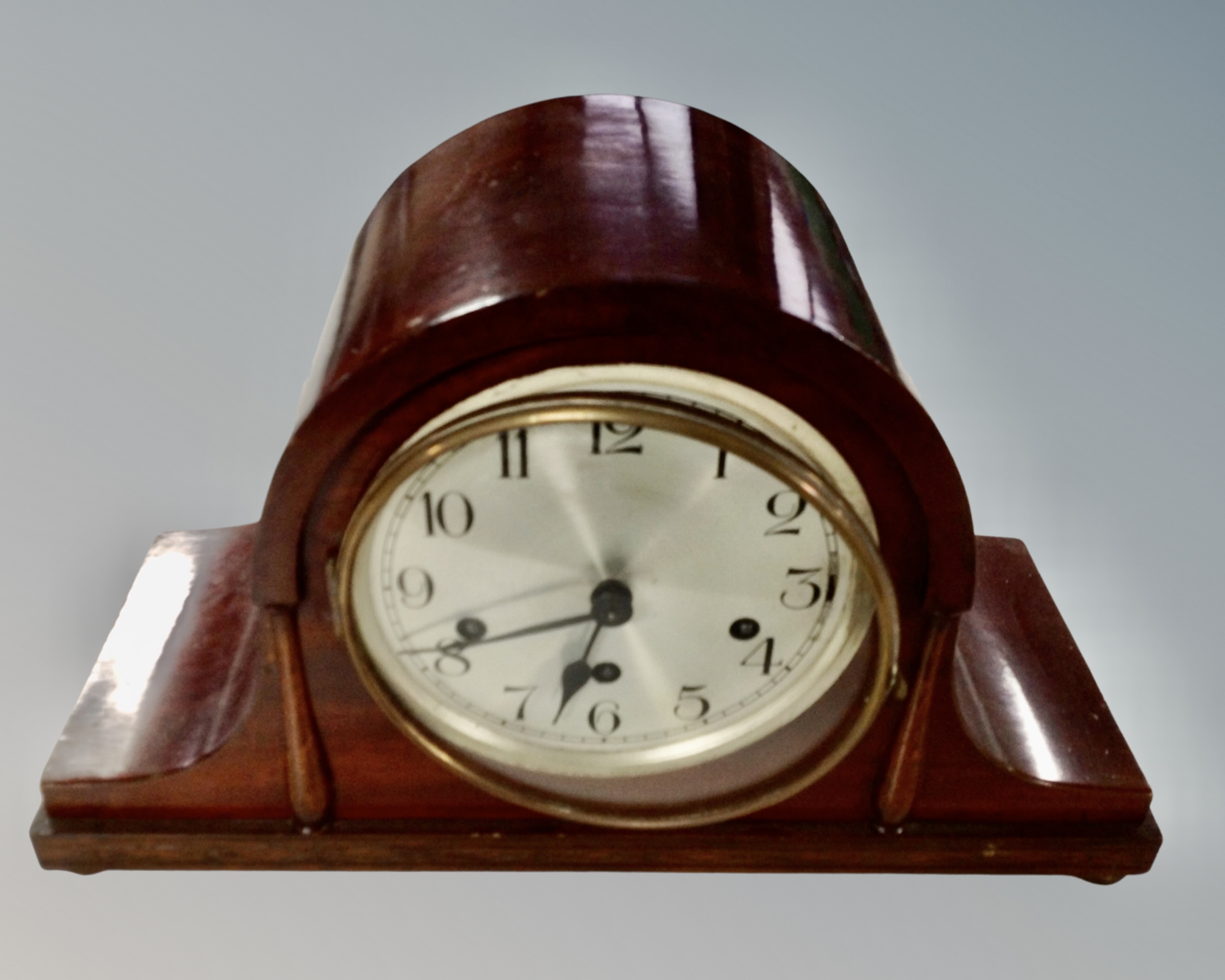 A 20th century mahogany cased Kienzle mantel clock.