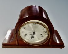 A 20th century mahogany cased Kienzle mantel clock.