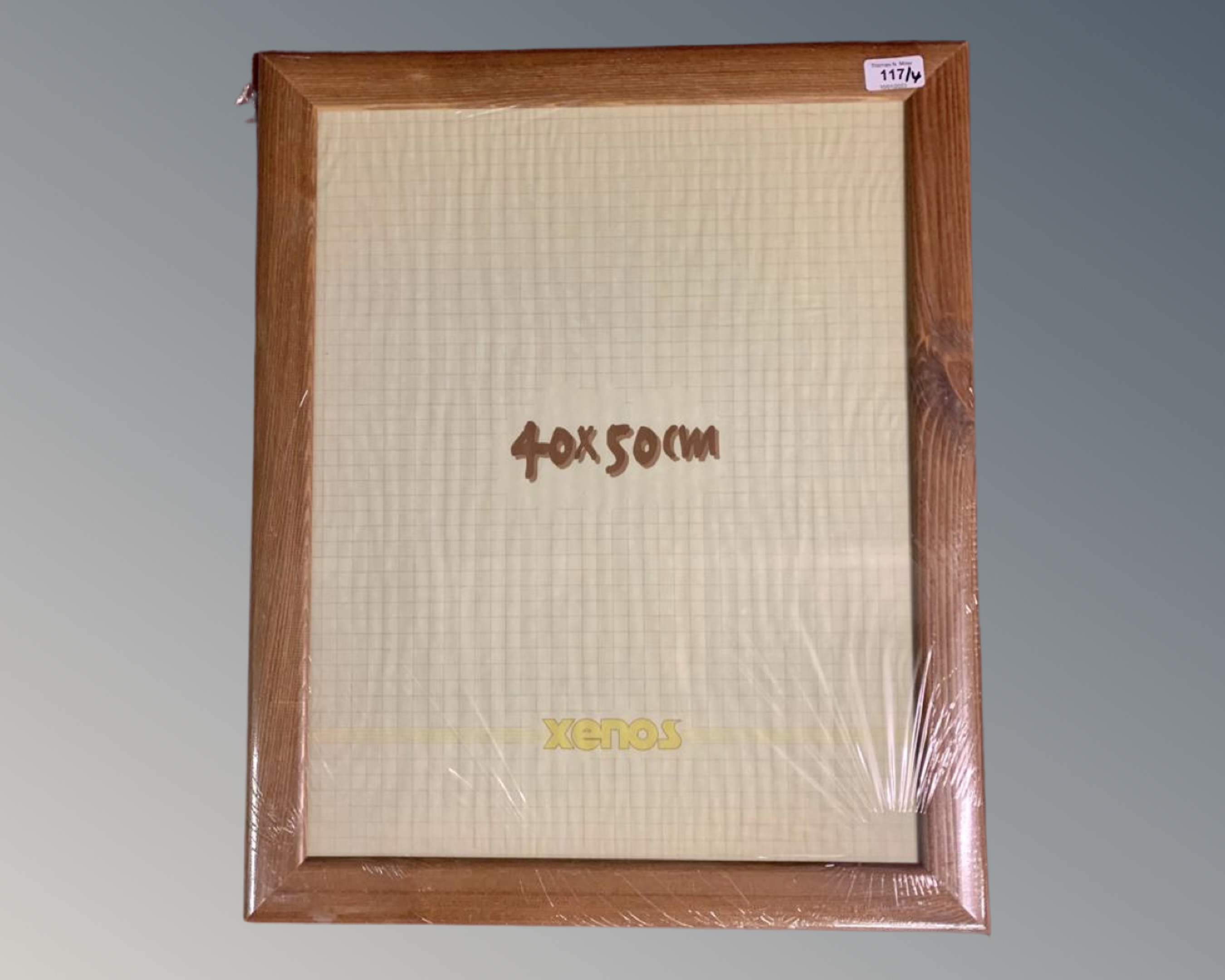 Four large Xenos wooden 40 cm x 50 cm photo frames, all brand new and still in original packaging.