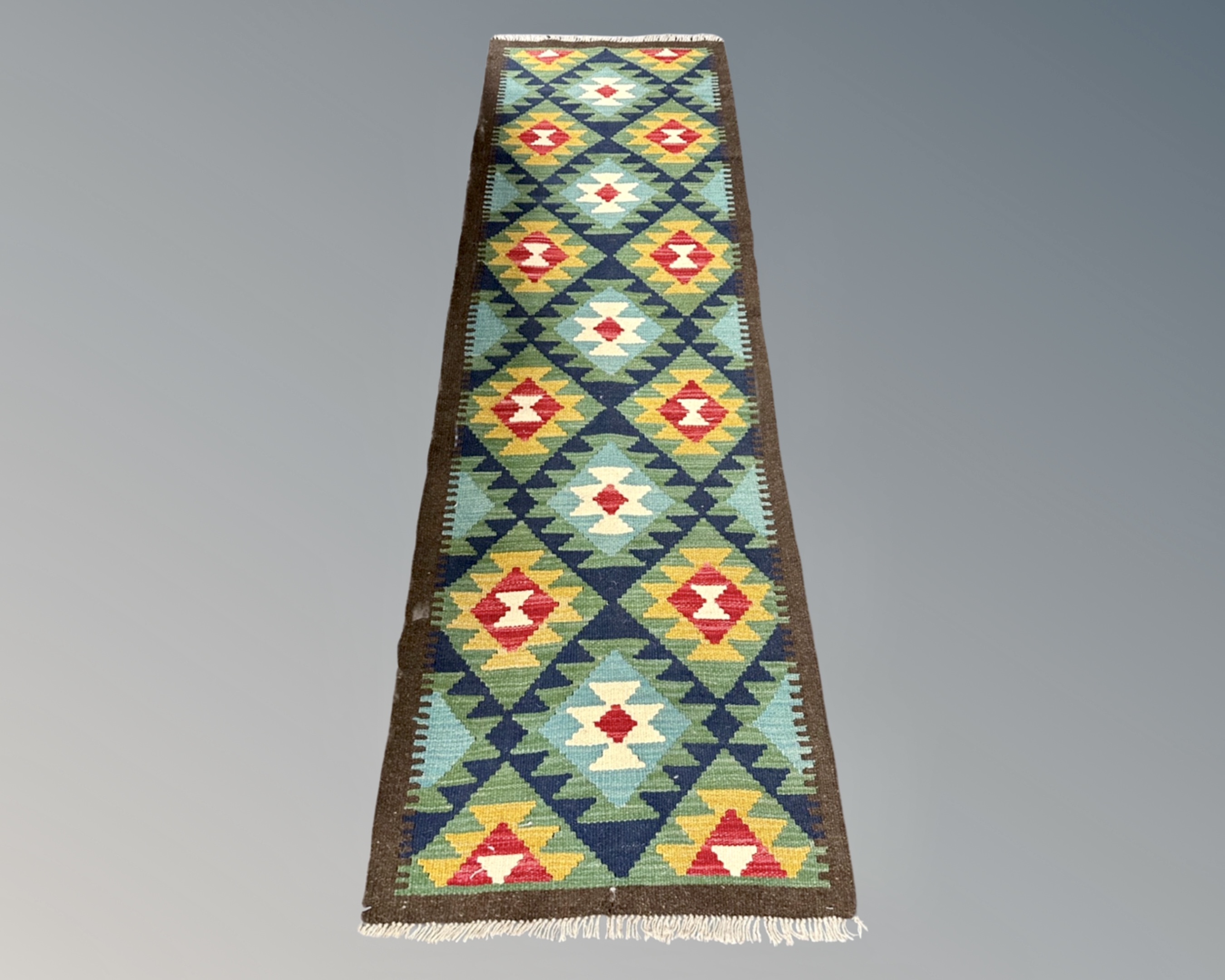 A Maimana kilim runner 208 cm x 65 cm