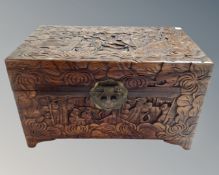 A camphor wood table box.