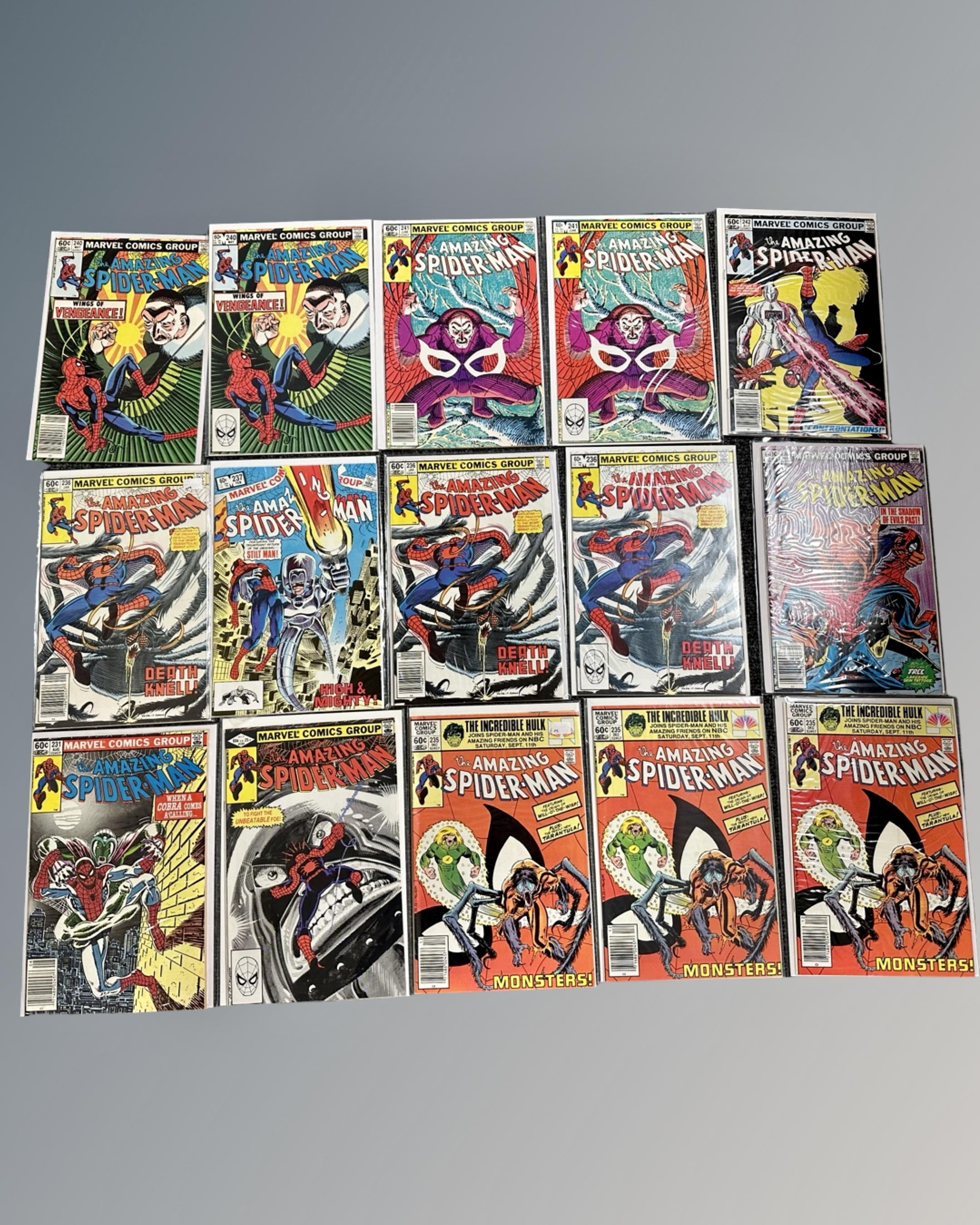 A box containing a large collection of Marvel's The Amazing Spider-Man comics. - Image 4 of 12