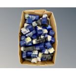 A box containing a large quantity of paint samples by Dulux, Crown etc (as found),