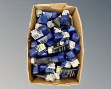 A box containing a large quantity of paint samples by Dulux, Crown etc (as found),