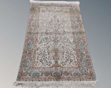An Indian rug of Tree of Life design,