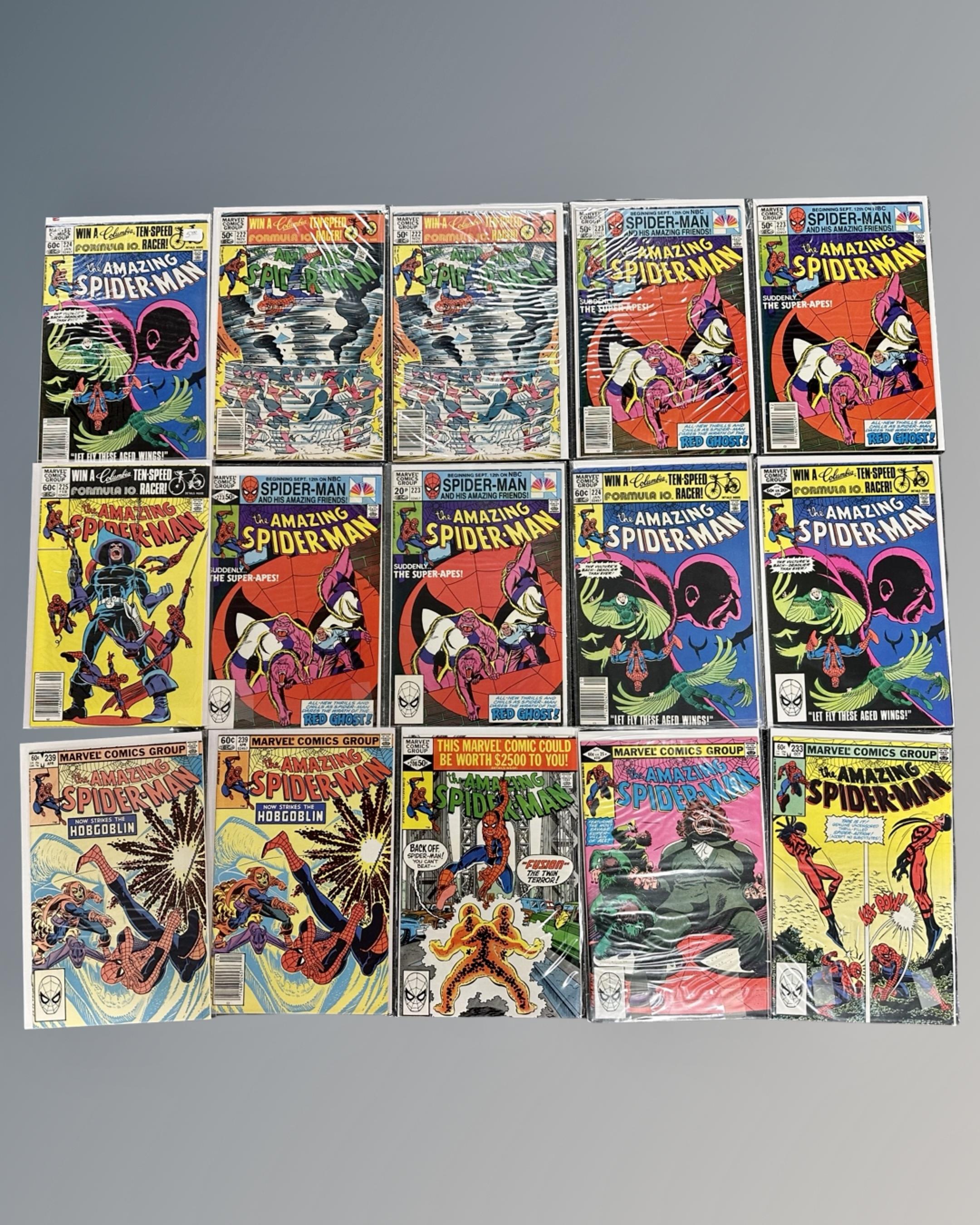 A box containing a large collection of Marvel's The Amazing Spider-Man comics. - Image 2 of 12