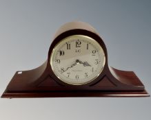 A contemporary mahogany cased LC Westminster mantel clock