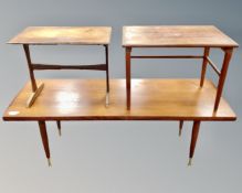 A mid-20th century Danish teak rectangular coffee table (length 145cm),