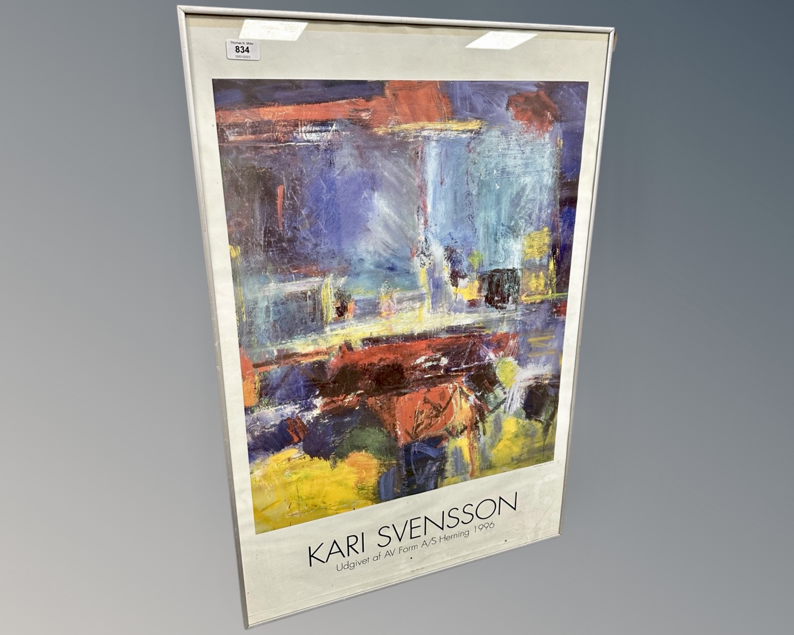 A colour print poster after Kari Svensson, 60cm by 90cm.