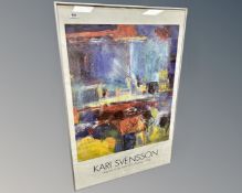 A colour print poster after Kari Svensson, 60cm by 90cm.