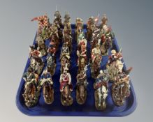 A tray containing a quantity of Del Prado military cavalry figures.