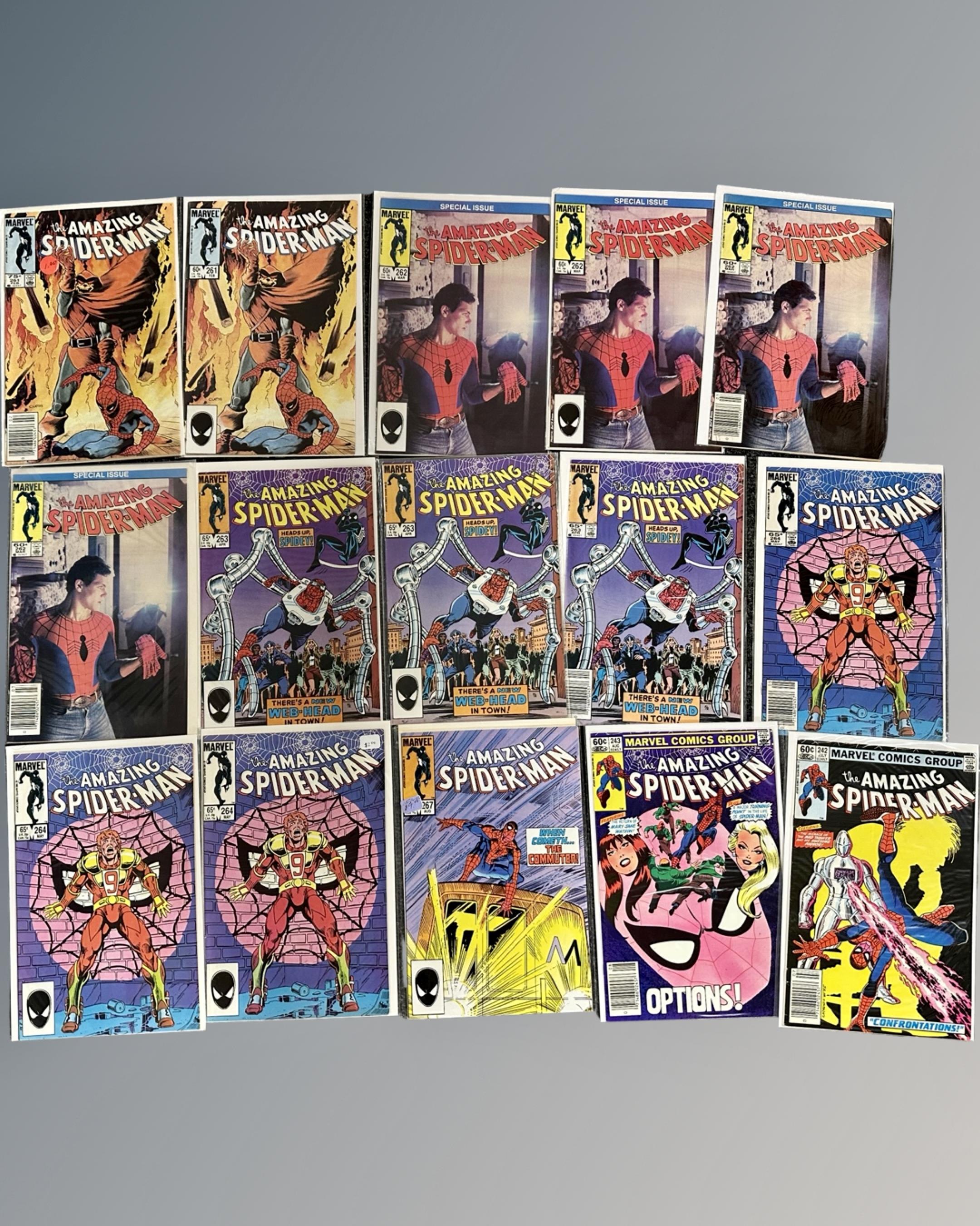 A box containing a large collection of Marvel's The Amazing Spider-Man comics. - Image 7 of 12