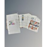 A stamp album of world stamps,