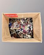 A box of a large quantity of costume jewellery
