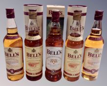 Two bottles of Bells Extra Special Aged 8 Years whisky, 70 cl, in presentation tins,