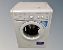 An Indesit 8kg washing machine