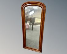 A 19th century mahogany mirror, 57cm by 131cm.