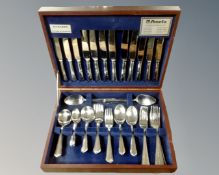 An Amefa forty-four piece cutlery service in canteen