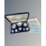 The Franklin Mint : The First National Coinage of Barbados, proof set.