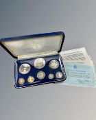The Franklin Mint : The First National Coinage of Barbados, proof set.