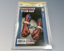 Marvel Comics : CGC Signature Series Ultimate Spider-Man #31, signed by Brian Michael Bendis,