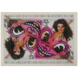 Richard Avedon and Keith Haring - Brooke Shields exhibition poster, 24x36 inches/91.