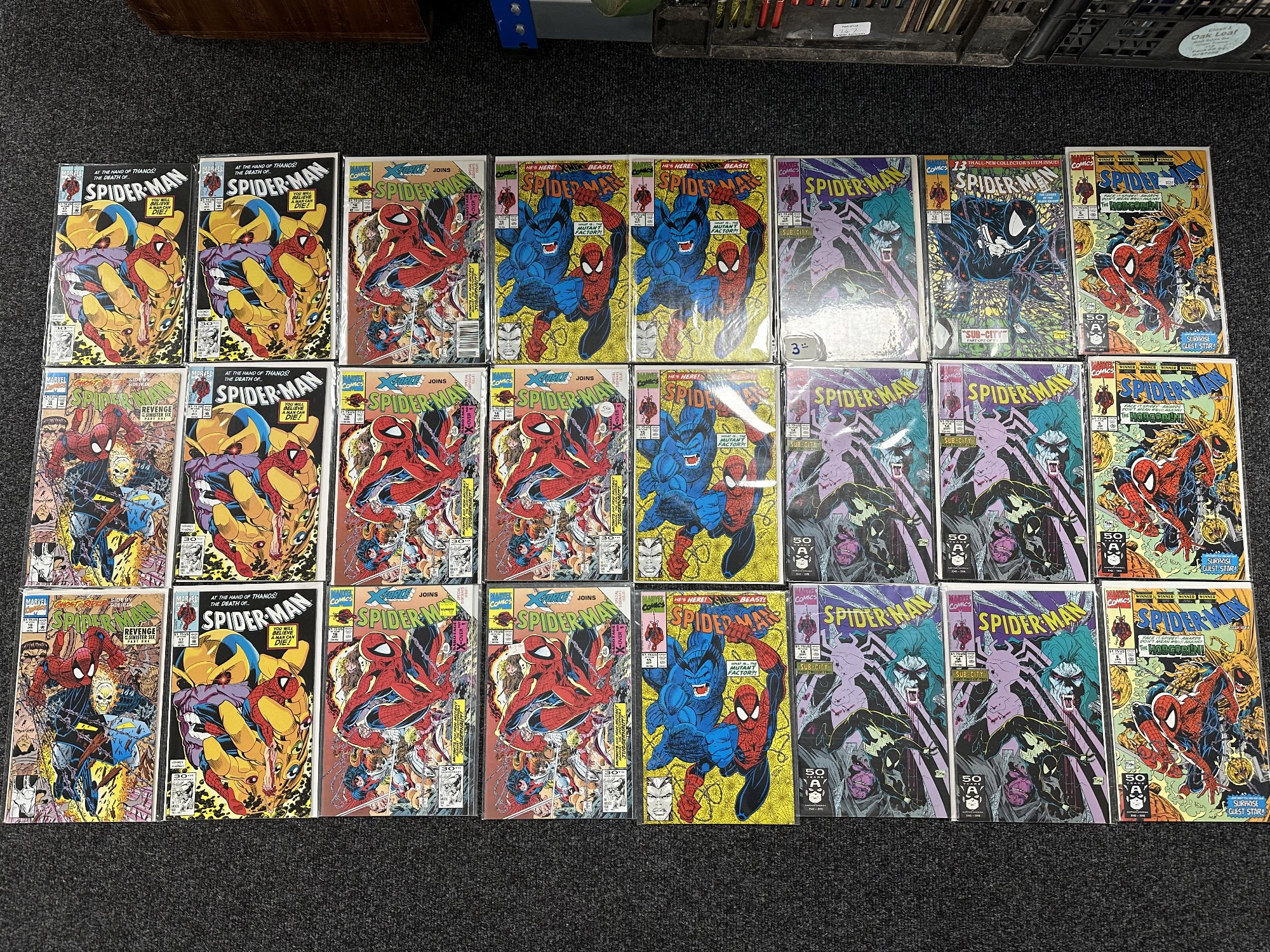 A box containing a large collection of 1990s and later Marvel Spider-Man comics including various - Image 4 of 13