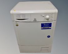 An Indesit condenser dryer.