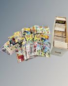 A box containing a large collection of vintage and later comics including Casper the Friendly Ghost,