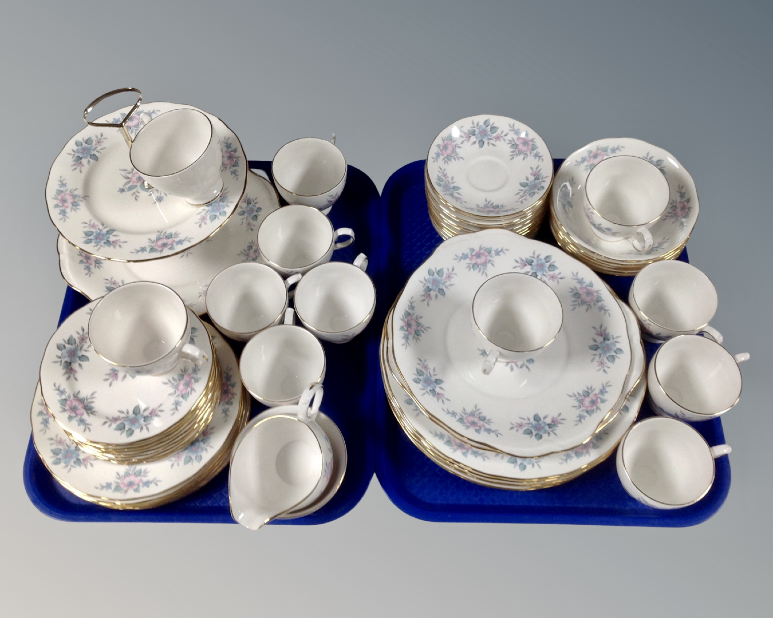 Fifty eight pieces of Colclough bone tea and dinner china