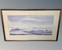 Matt Forster (contemporary) : Hexhamshire, watercolour, signed and dated '05, 67cm by 31cm.