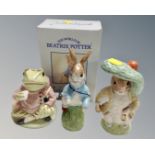 Three large Beswick Beatrix Potter including F.