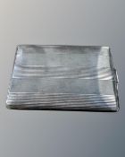 A Sterling silver cigarette case, 162.4g, 8.5 cm x 12 cm.