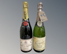 A bottle of 1966 Moet & Chandon Champagne, 75 cl,