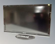 A Panasonic Viera 37" LCD TV with remote.