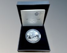 The Royal Mint : The Royal Birth 2013 UK silver proof £5 coin, 28.28g.