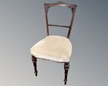 A 19th century mahogany occasional chair
