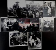 Vintage negative of Marilyn Monroe in 1954 entertaining the US troops in Korea with additional