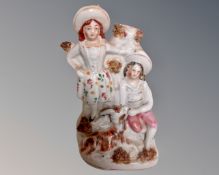A 19th century Staffordshire figure group (height 19cm)