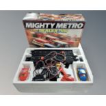 A Scalextric Might Metro set.