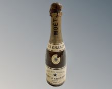 A vintage bottle of Moet and Chandon champagne