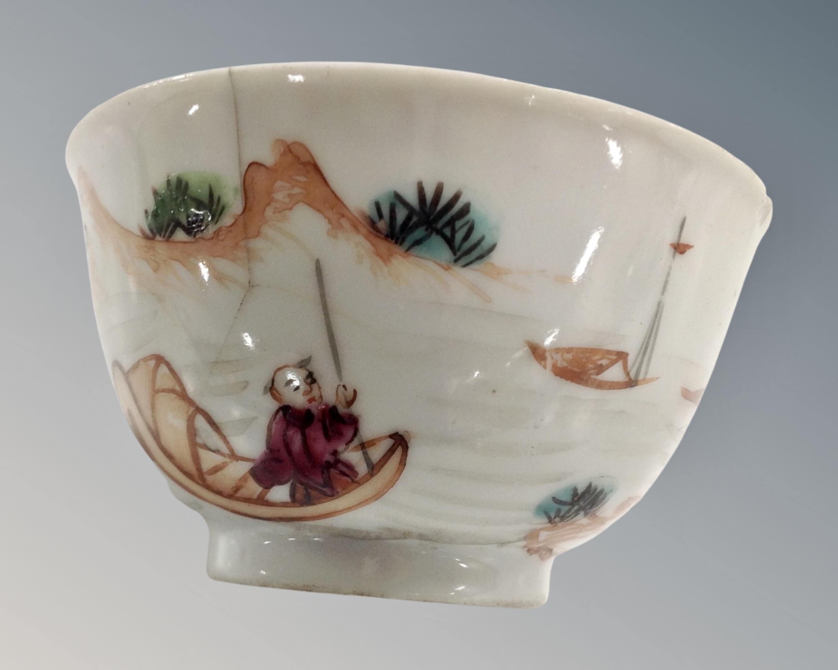 A Chinese porcelain tea bowl, diameter 7. - Image 2 of 3