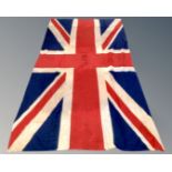 An antique British Union flag, approximately 270cm by 140cm.