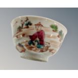 A Chinese porcelain tea bowl, diameter 7.