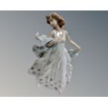 A Lladro china figure : Summer Serenade, model number 6193.