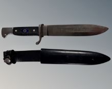 A reproduction Hitler Youth dagger.